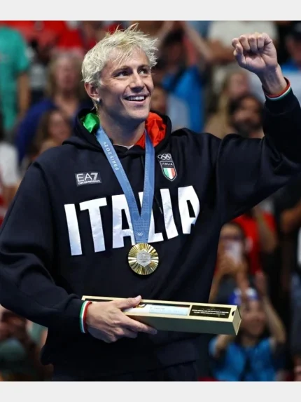 2024 Paris Olympics Italia Black Hoodie