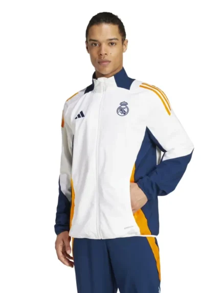 Adidas Real Madrid Training Tracksuit Jacket White