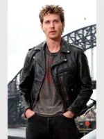 Austin Butler The Bikeriders Black Leather Jacket
