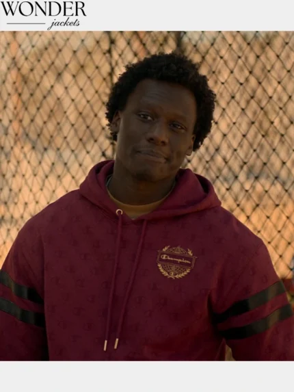 Cobra Kai S06 Shawn Payne Maroon Champion Hoodie