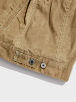 Flint And Tinder Waxed Trucker Jacket Close Up
