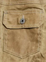 Flint And Tinder Waxed Trucker Jacket Pocket Close Up
