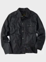 Flint and Tinder Waxed Trucker Black Jacket