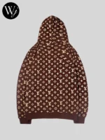 LV x Supreme Hoodie Brown