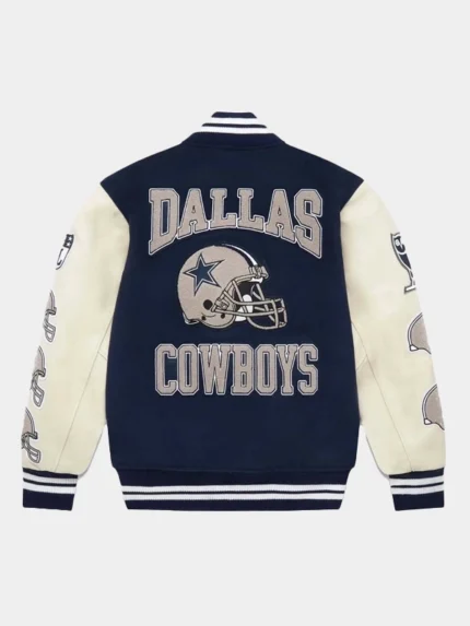 OVO x NFL Dallas Cowboys Blue Varsity Jacket