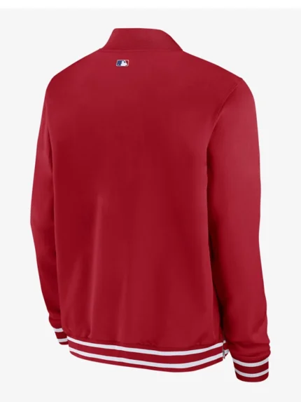 Philadelphia Phillies Red Full Zip Bomber Jacket