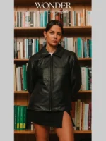Women Mutimer Leather Jacket Front