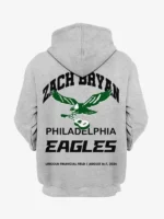 Zach Bryan Philadelphia Eagles Hoodie Grey