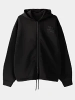 bershka slogan zip up hoodie