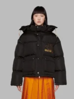 gucci north face coat black