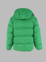 north face x gucci green puffer jacket
