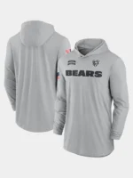 2024 Chicago Bears Salute to Service Long Sleeve Hooded T-Shirt