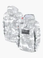 2024 Cleveland Browns Arctic Camo Salute to Service Hoodie