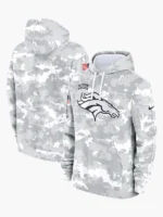 2024 Denver Broncos Arctic Camo Salute to Service Hoodie