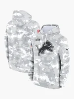2024 Detroit Lions Arctic Camo Salute to Service Hoodie