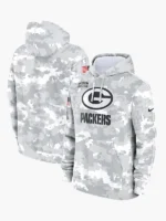 2024 Green Bay Packers Arctic Camo Salute to Service Hoodie