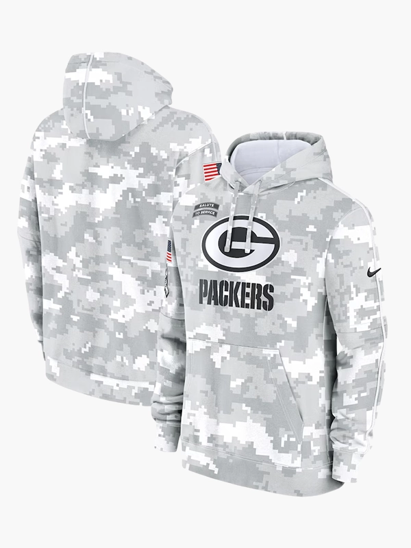 2024 Green Bay Packers Arctic Camo Salute to Service Hoodie 2024 Green Bay Packers Arctic Camo Salute to Service Hoodie