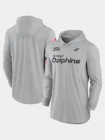 2024 Miami Dolphins Salute to Service Long Sleeve Hooded T-Shirt