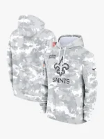 2024 New Orleans Saints Arctic Camo Salute to Service Hoodie