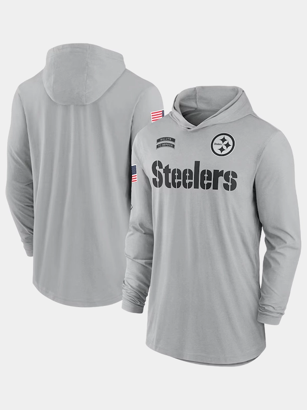 2024 Pittsburgh Steelers Salute to Service Long Sleeve Hooded T-Shirt 2024 Pittsburgh Steelers Salute to Service Long Sleeve Hooded T-Shirt