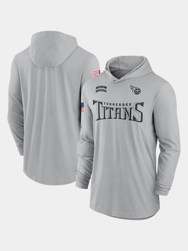 2024 Tennessee Titans Salute to Service Long Sleeve Hooded T-Shirt 2024 Tennessee Titans Salute to Service Long Sleeve Hooded T-Shirt