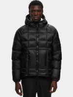 CP Company DD Shell Down Hooded Black Jacket