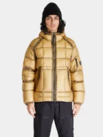 CP Company DD Shell Down Hooded Puffer Jacket Yellow