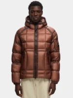 CP Company DD Shell Down Jacket Brown Hooded Puffer