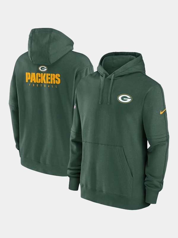 Green Bay Packers Green Sideline Club Hoodie Green Bay Packers Green Sideline Club Hoodie
