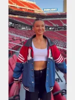 Kristin Juszczyk Delayed not Denied 49ers Bomber Jacket