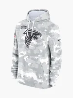 NFL 2024 Atlanta Falcons Arctic Camo Salute to Service Hoodie