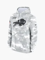NFL 2024 Buffalo Bills Arctic Camo Salute to Service Hoodie