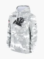 NFL 2024 Carolina Panthers Arctic Camo Salute to Service Hoodie
