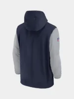 NFL 2024 Dallas Cowboys Nike Sideline Pre-Game Half-Zip Hoodie