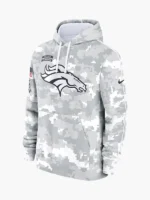 NFL 2024 Denver Broncos Arctic Camo Salute to Service Hoodie