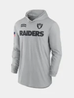NFL 2024 Las Vegas Raiders Salute to Service Long Sleeve Hooded T-Shirt