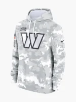 NFL 2024 Washington Commanders Arctic Camo Salute to Service Hoodie