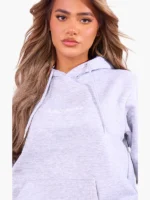Pretty Little Things Grey Oversized Hoodie