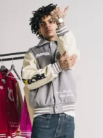 Rich Soon Grey Varsity Jacket
