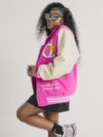 Rich Soon Pink Varsity Jacket