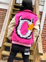 Rich Soon Varsity Jacket Pink