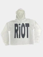 Riot White Hoodie