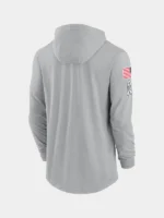 Salute to Service 2024 San Francisco 49ers Long Sleeve Hooded T-Shirt