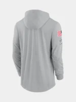Salute to Service Detroit Lions Long Sleeve Hooded T-Shirt