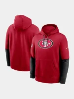 San Francisco 2024 Sideline Club Pullover Hoodie Red