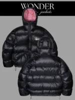 Stüssy Puffer Jacket Black Pink For Sale