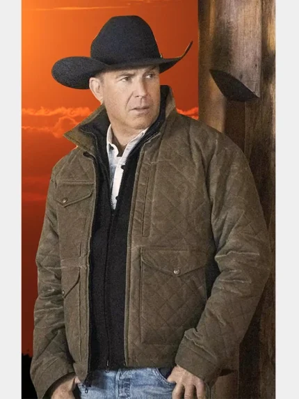Yellowstone John Dutton Brown Quilted Jacket