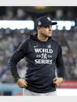 Aaron Boone Yankees 2024 World Series Blue Sleeveless Hoodie
