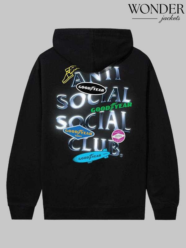 Anti Social Social Club x Goodyear Polished Hoodie Black Anti Social Social Club x Goodyear Polished Hoodie Black