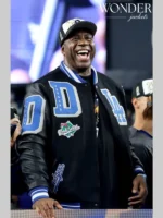 Black Varsity Magic Johnson Dodgers Jacket